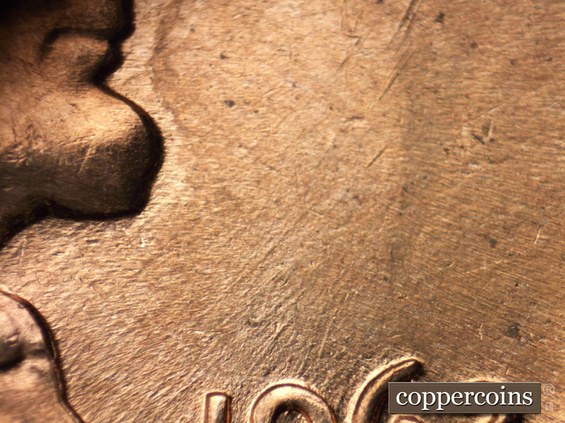 Die-stage B marker on 1963D•1MM•014 (1963 Repunched Mint Mark).