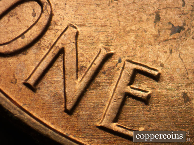 Die-stage A marker on 1963P•1DO•003 (1963 Doubled Die Obverse).