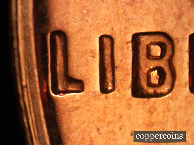 1963 Lincoln cent obverse proof, CopperCoins die 1963P•1DO•024P.