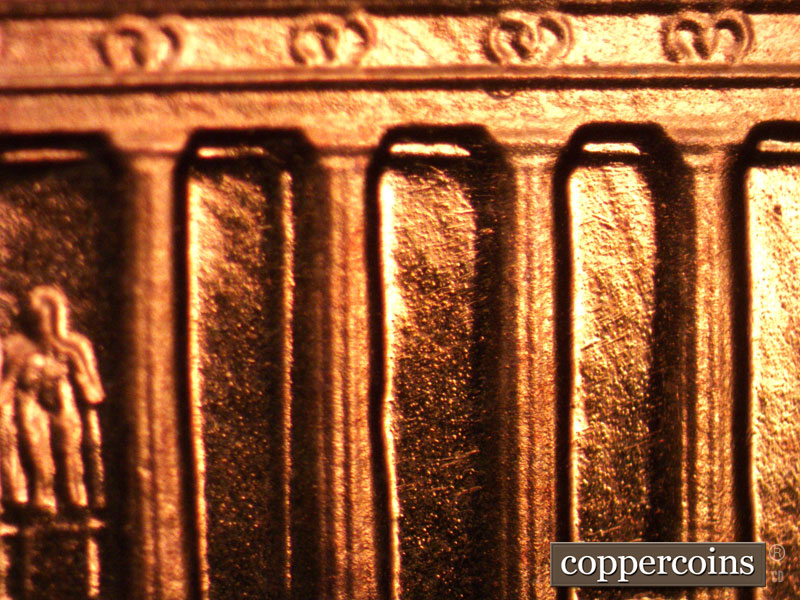 Die-stage B marker on 1963P•1DO•024P (1963 Doubled Die Obverse).