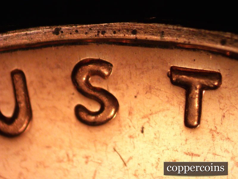 1963 Lincoln cent obverse proof, CopperCoins die 1963P•1DO•025P.
