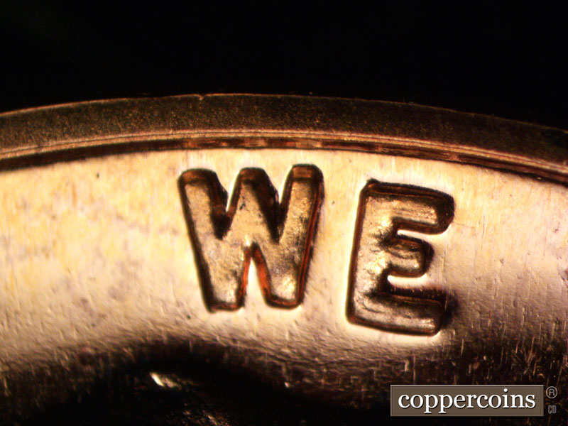 Die-stage B marker on 1963P•1DO•027P (1963 Doubled Die Obverse).