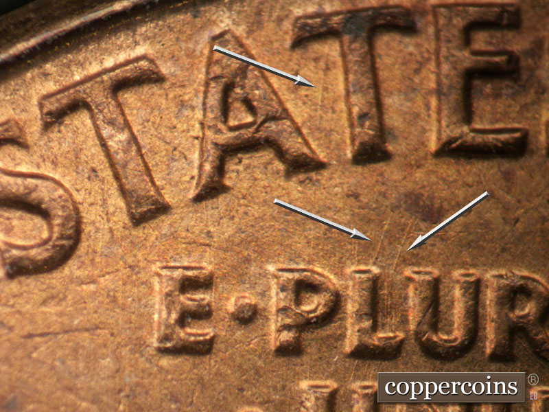 Die-stage C marker on 1963P•1DO•030 (1963 Doubled Die Obverse).