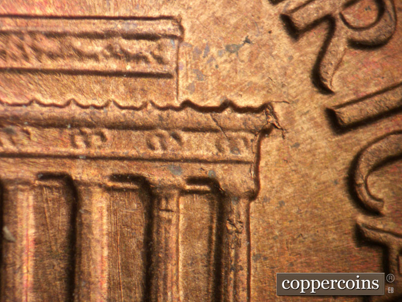 Die-stage C marker on 1963P•1DO•030 (1963 Doubled Die Obverse).