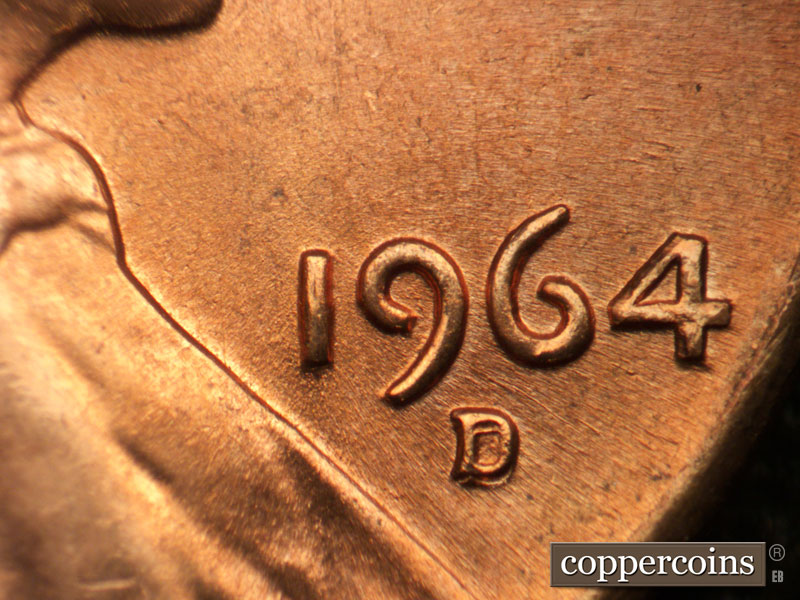 Die-stage B marker on 1964D•1MM•005 showing Date for reference.