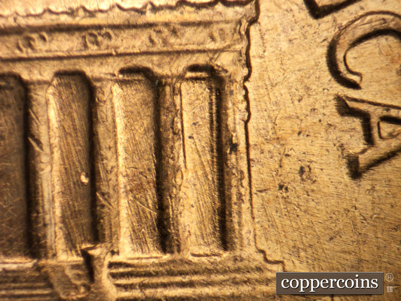 Die-stage B marker on 1964D•1MM•018 (1964 Repunched Mint Mark).