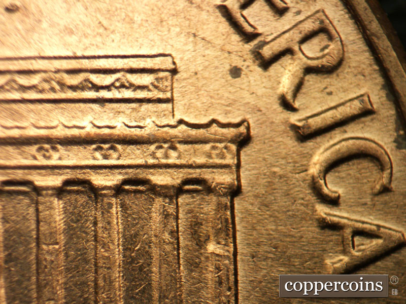 Die-stage C marker on 1964D•1MM•018 (1964 Repunched Mint Mark).