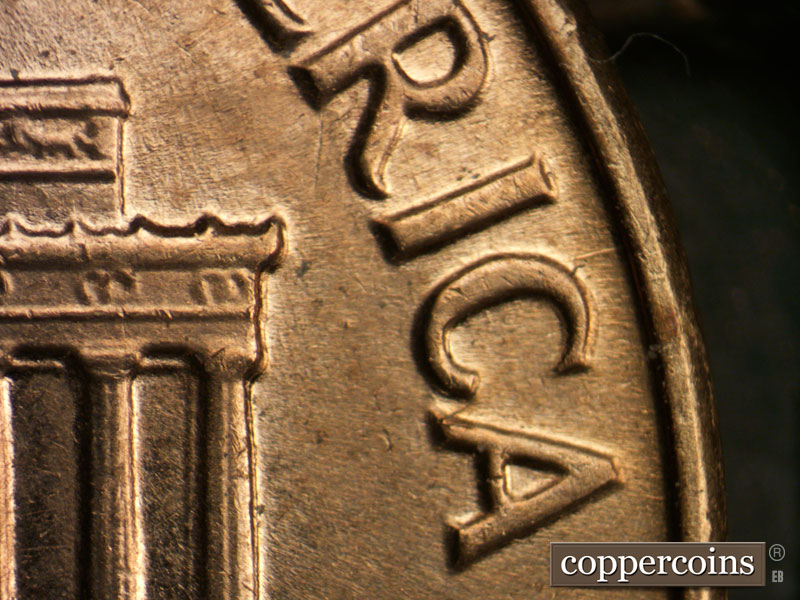 Die-stage A marker on 1964D•1MM•022 (1964 Repunched Mint Mark).