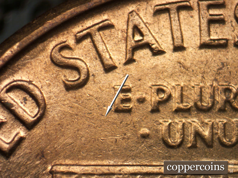 Die-stage C marker on 1964D•1MM•022 (1964 Repunched Mint Mark).