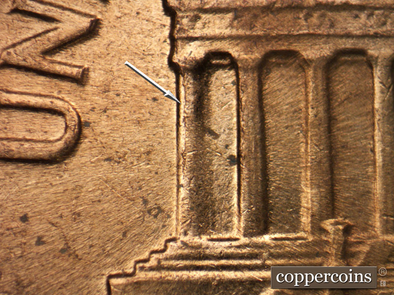 Die-stage C marker on 1964D•1MM•022 (1964 Repunched Mint Mark).