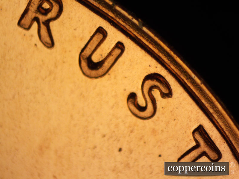Die-stage B marker on 1964P•1DO•009P (1964 Doubled Die Obverse).