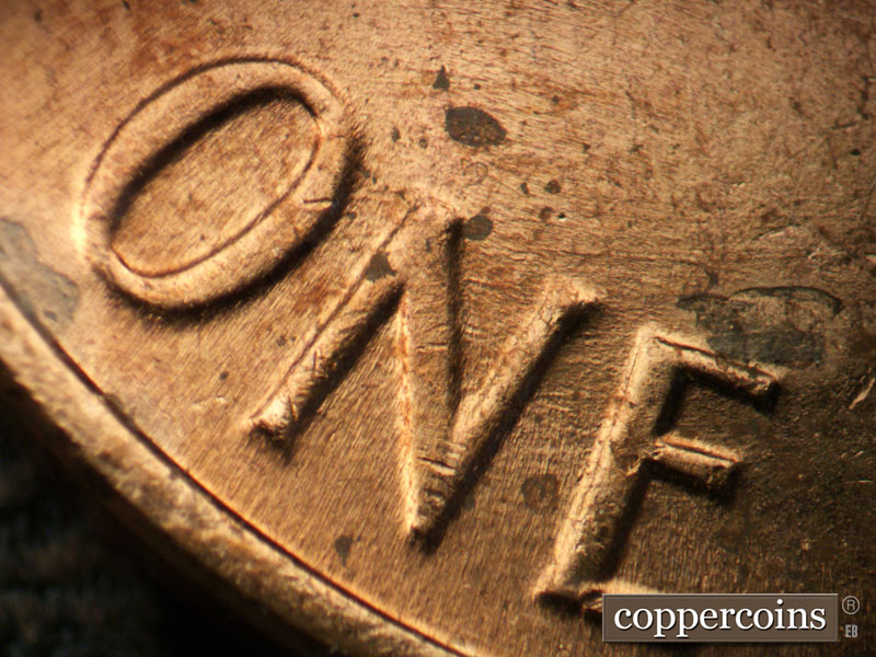 Die-stage C marker on 1964P•1DO•017 (1964 Doubled Die Obverse).