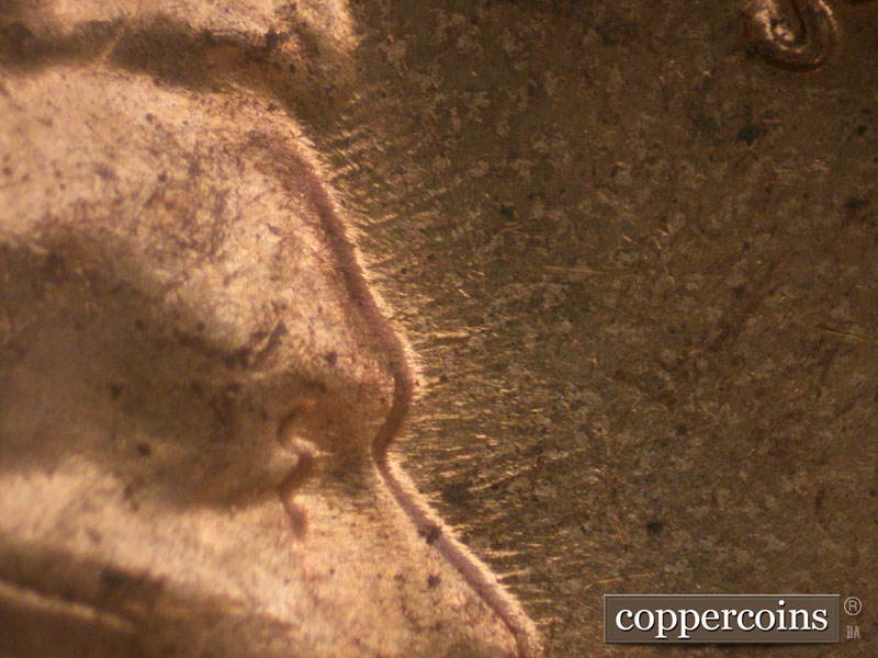 Die-stage C marker on 1968D•1MM•002 (1968 Repunched Mint Mark).