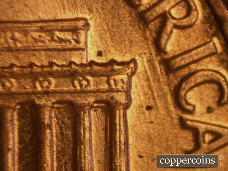 Die-stage C marker on 1968D•1MM•002 (1968 Repunched Mint Mark).