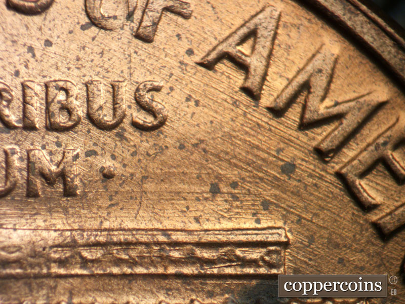 Die-stage B marker on 1968D•1MM•007 (1968 Repunched Mint Mark).