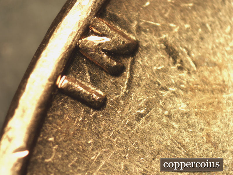 Die-stage B marker on 1968P•1DO•008 (1968 Doubled Die Obverse).