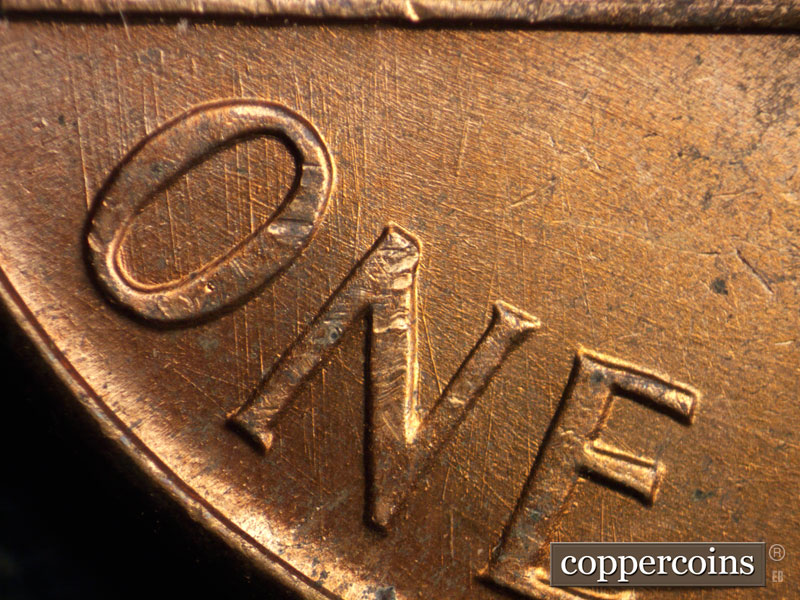 Die-stage B marker on 1968S•1DO•006 (1968 Doubled Die Obverse).