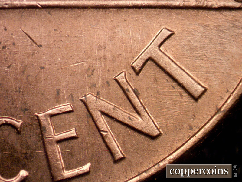 Die-stage B marker on 1968S•1DO•010 (1968 Doubled Die Obverse).