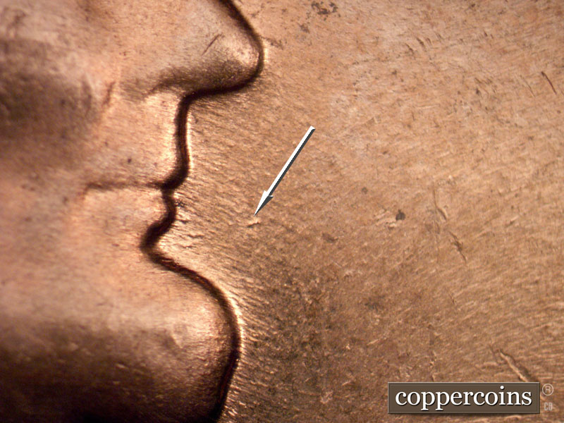 Die-stage C marker on 1968S•1DO•010 (1968 Doubled Die Obverse).