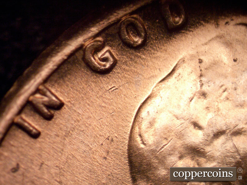 Die-stage C marker on 1968S•1DO•010 (1968 Doubled Die Obverse).