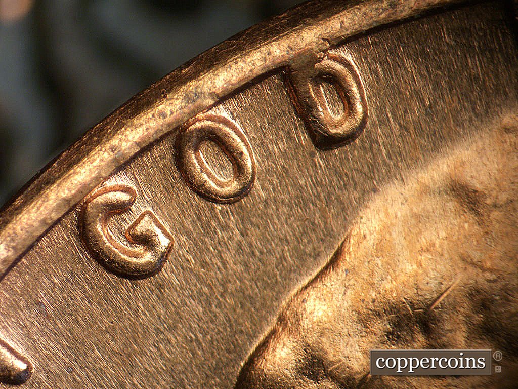 Die-stage A marker on 1968S•1DO•011 showing Doubling see on GOD.