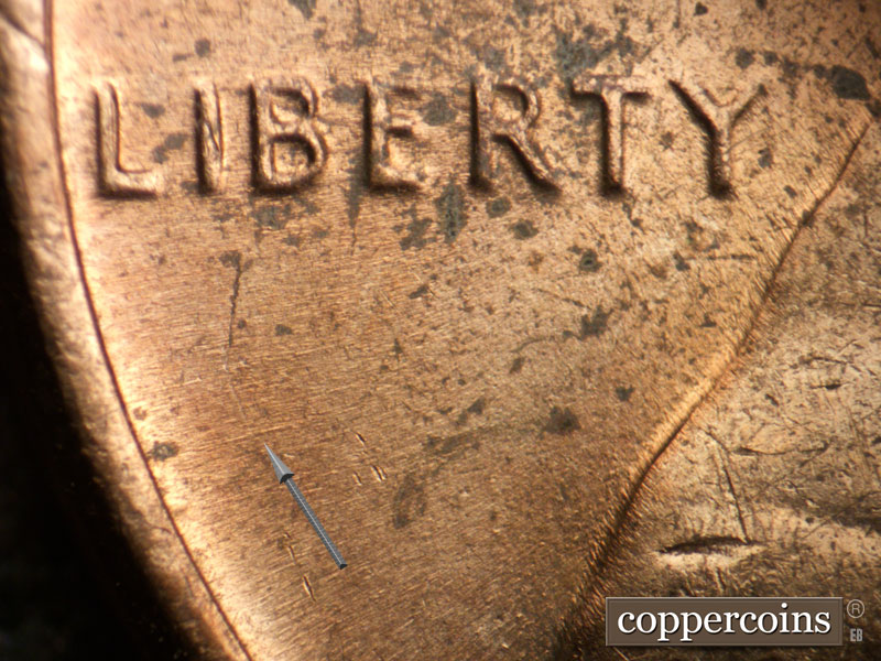 Die-stage C marker on 1969D•1MM•016 (1969 Repunched Mint Mark).