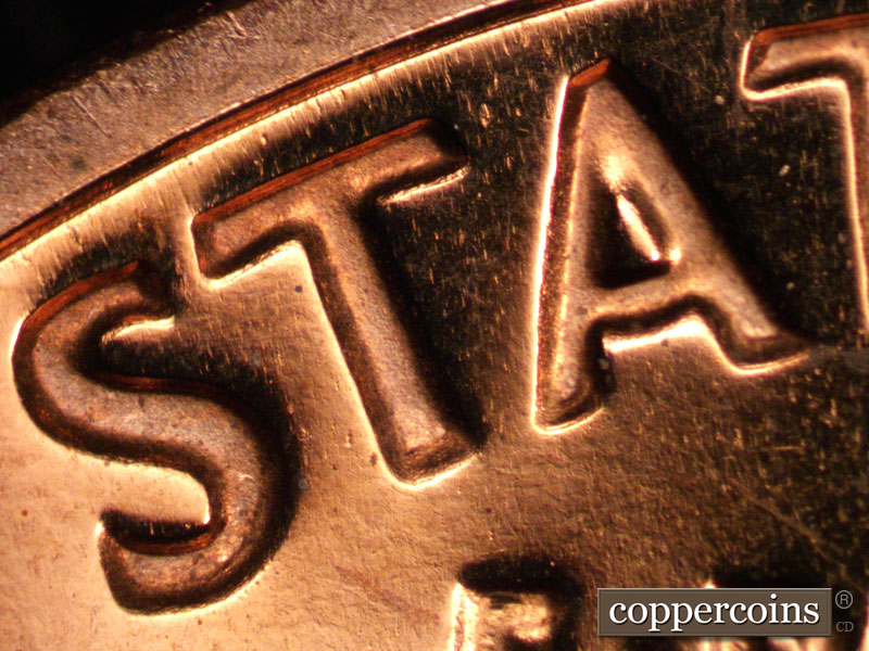 Die-stage A marker on 1969S•1DR•002P (1969 Doubled Die Reverse).