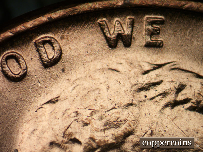 Die-stage B marker on 1969S•1MM•009 (1969 Repunched Mint Mark).