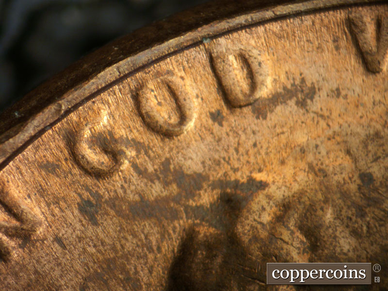Die-stage C marker on 1970D•1DO•011 (1970 Doubled Die Obverse).