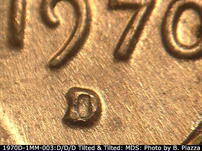1970 Lincoln cent obverse, CopperCoins die 1970D•1MM•003.