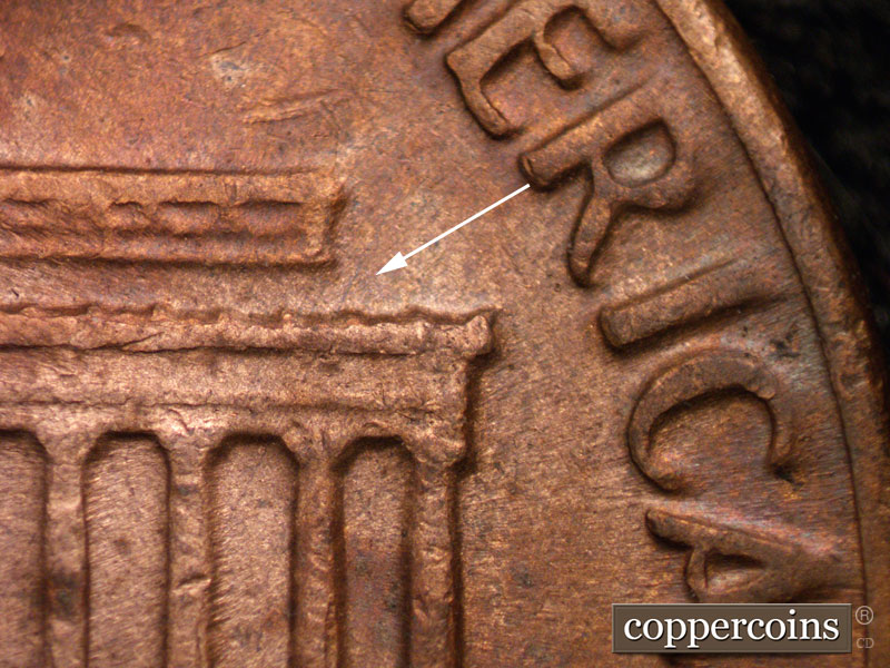 Die-stage C marker on 1970D•1MM•010 (1970 Repunched Mint Mark).