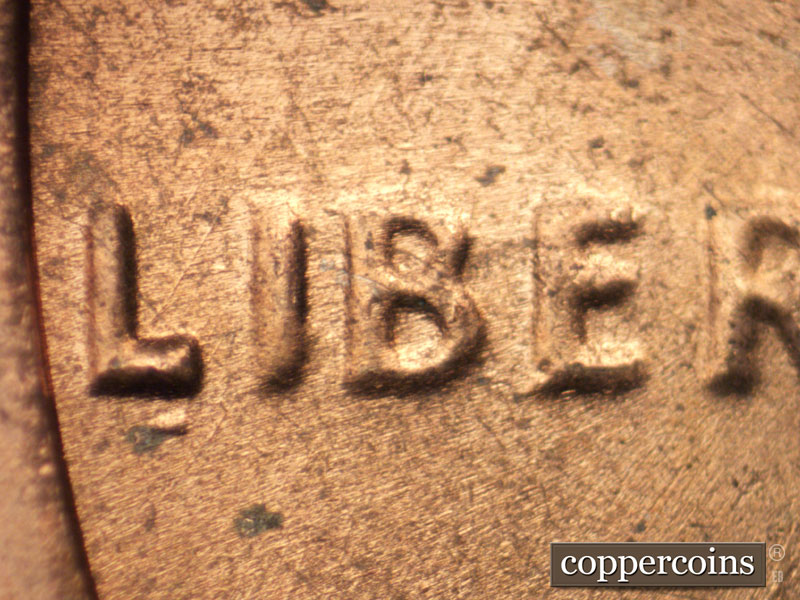 Die-stage A marker on 1970S•1DO•006 (1970 Doubled Die Obverse).