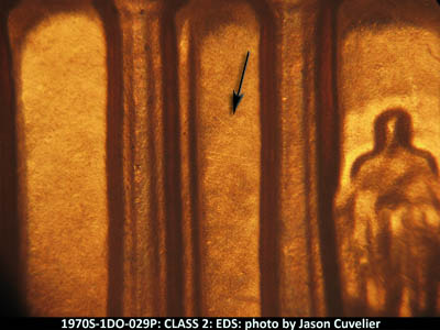 Die-stage A marker on 1970S•1DO•029P (1970 Doubled Die Obverse).