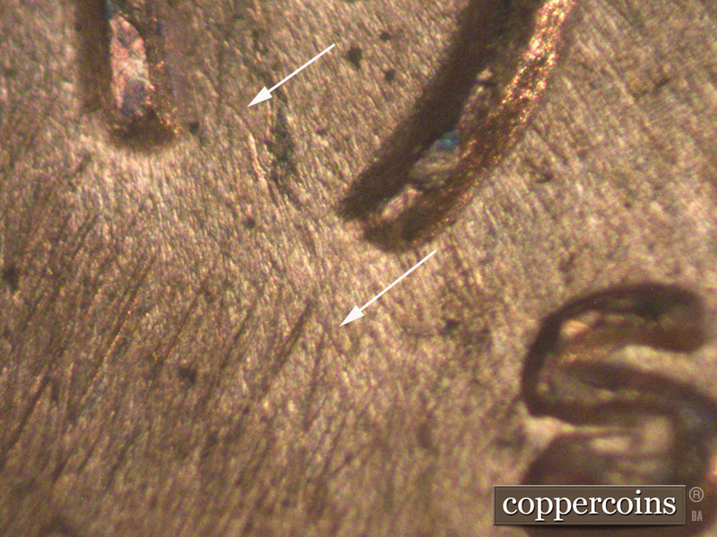 Die-stage C marker on 1970S•1MM•003 (1970 Repunched Mint Mark).