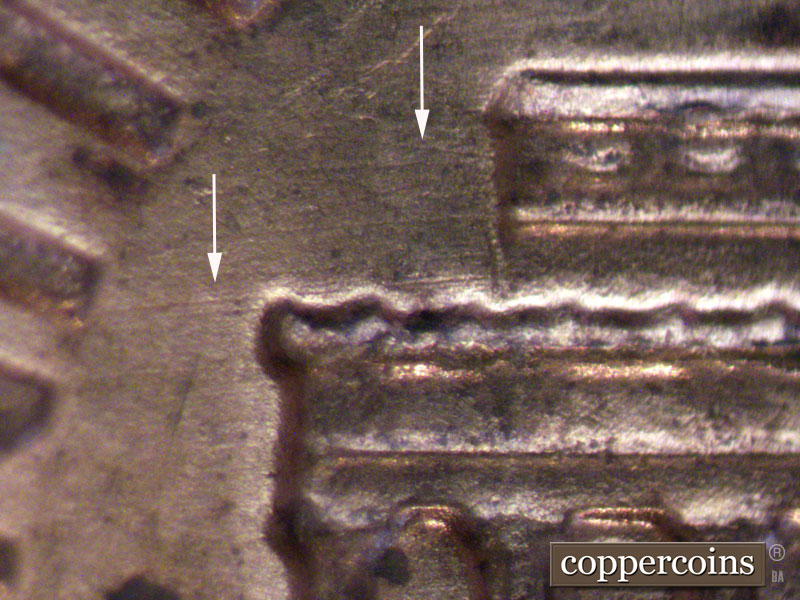 Die-stage C marker on 1970S•1MM•003 (1970 Repunched Mint Mark).