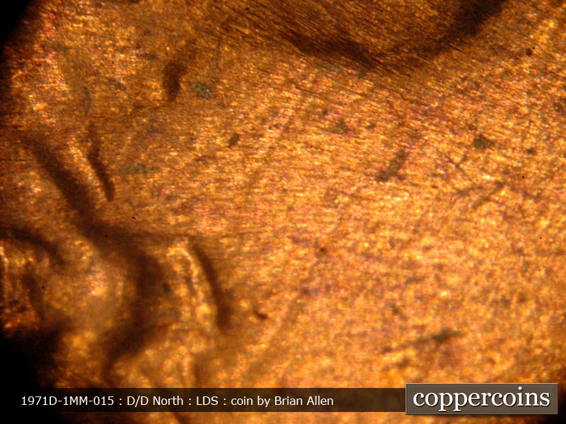 Die-stage C marker on 1971D•1MM•015 (1971 Repunched Mint Mark).