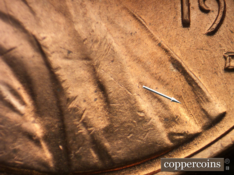 Die-stage C marker on 1971D•1MM•018 (1971 Repunched Mint Mark).