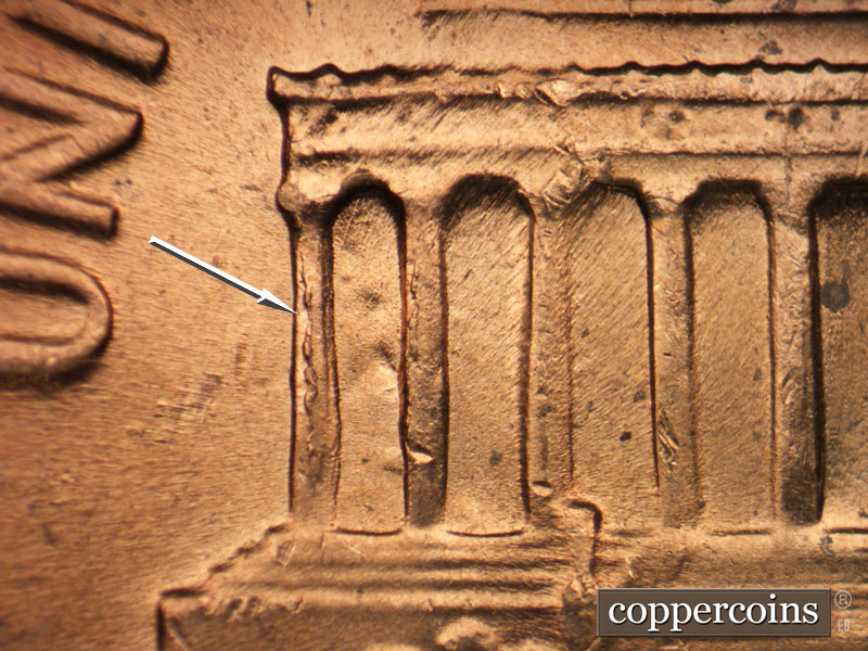 Die-stage C marker on 1971D•1MM•018 (1971 Repunched Mint Mark).