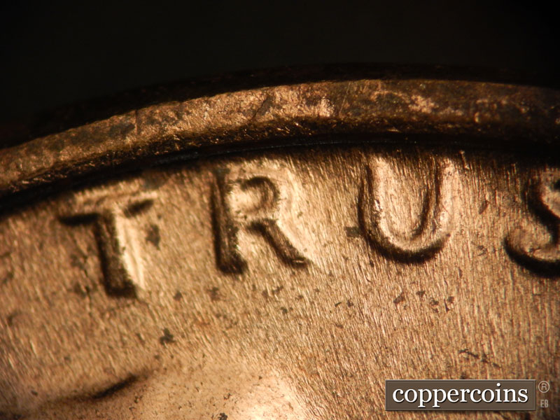 Die-stage C marker on 1972D•1DO•002 (1972 Doubled Die Obverse).