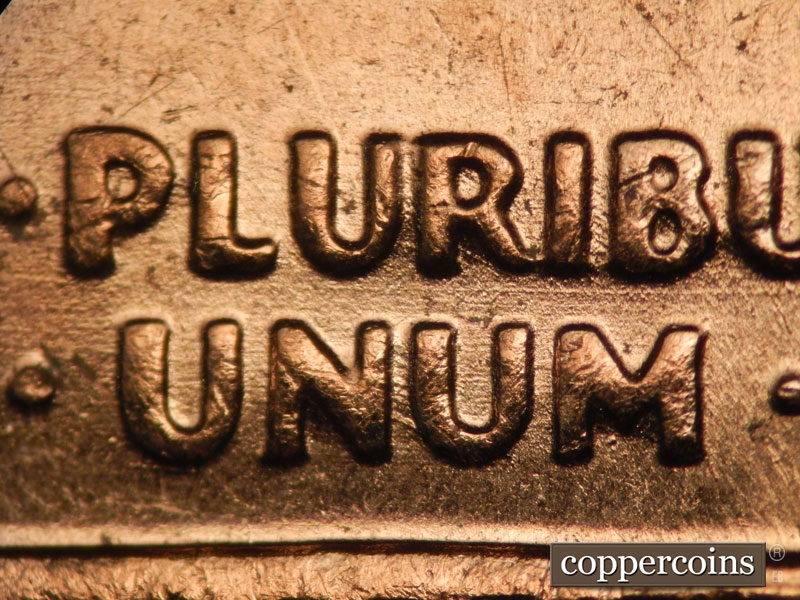 Die-stage C marker on 1972D•1DO•002 (1972 Doubled Die Obverse).