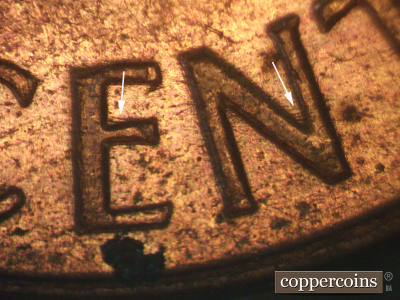 Die-stage C marker on 1972D•1MM•004 (1972 Repunched Mint Mark).