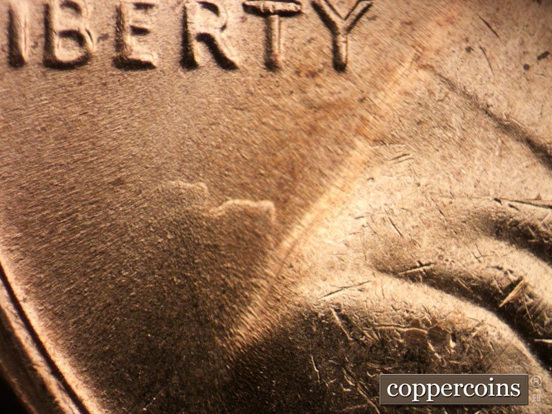Die-stage B marker on 1972D•1MM•014 (1972 Repunched Mint Mark).