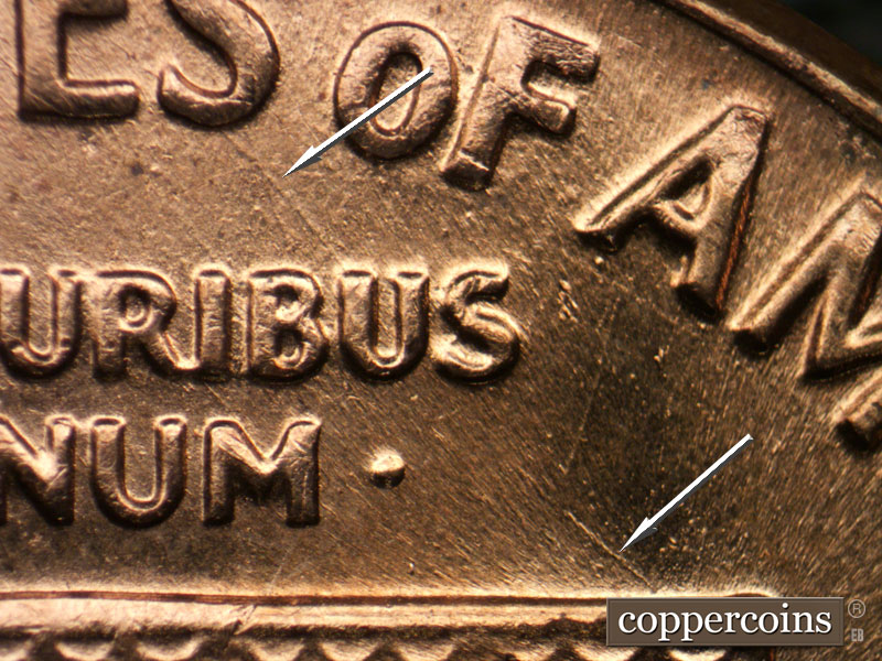 Die-stage B marker on 1972D•1MM•014 (1972 Repunched Mint Mark).