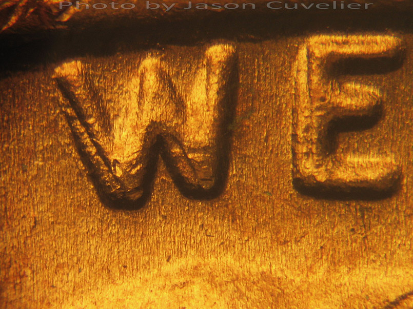 Die-stage A marker on 1972P•1DO•003 (1972 Doubled Die Obverse).