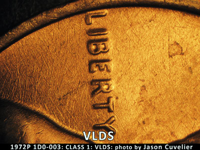 Die-stage C marker on 1972P•1DO•003 (1972 Doubled Die Obverse).