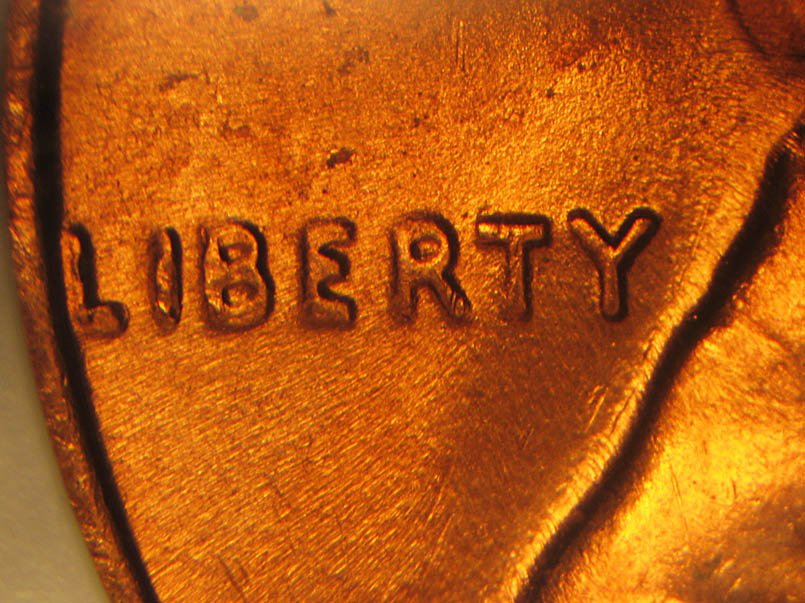 Die-stage C marker on 1972P•1DO•008 (1972 Doubled Die Obverse).