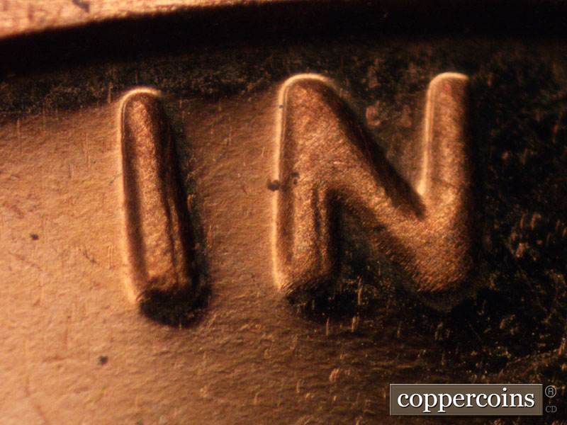 Die-stage A marker on 1972S•1DO•005P (1972 Doubled Die Obverse).