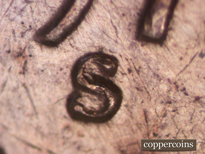 Die-stage C marker on 1972S•1MM•001 (1972 Repunched Mint Mark).