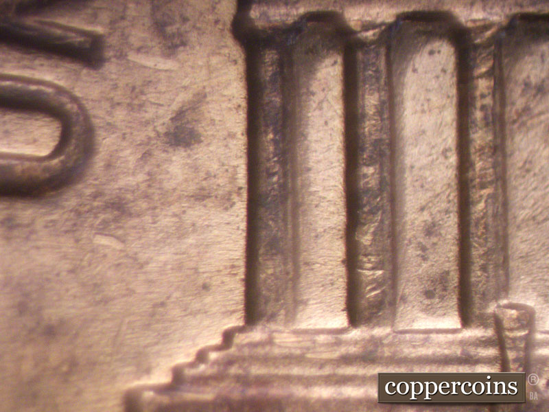 Die-stage C marker on 1972S•1MM•001 (1972 Repunched Mint Mark).