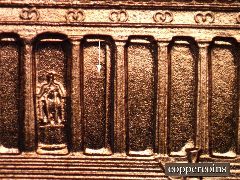 Die-stage B marker on 1973S•1MM•002P (1973 Repunched Mint Mark).